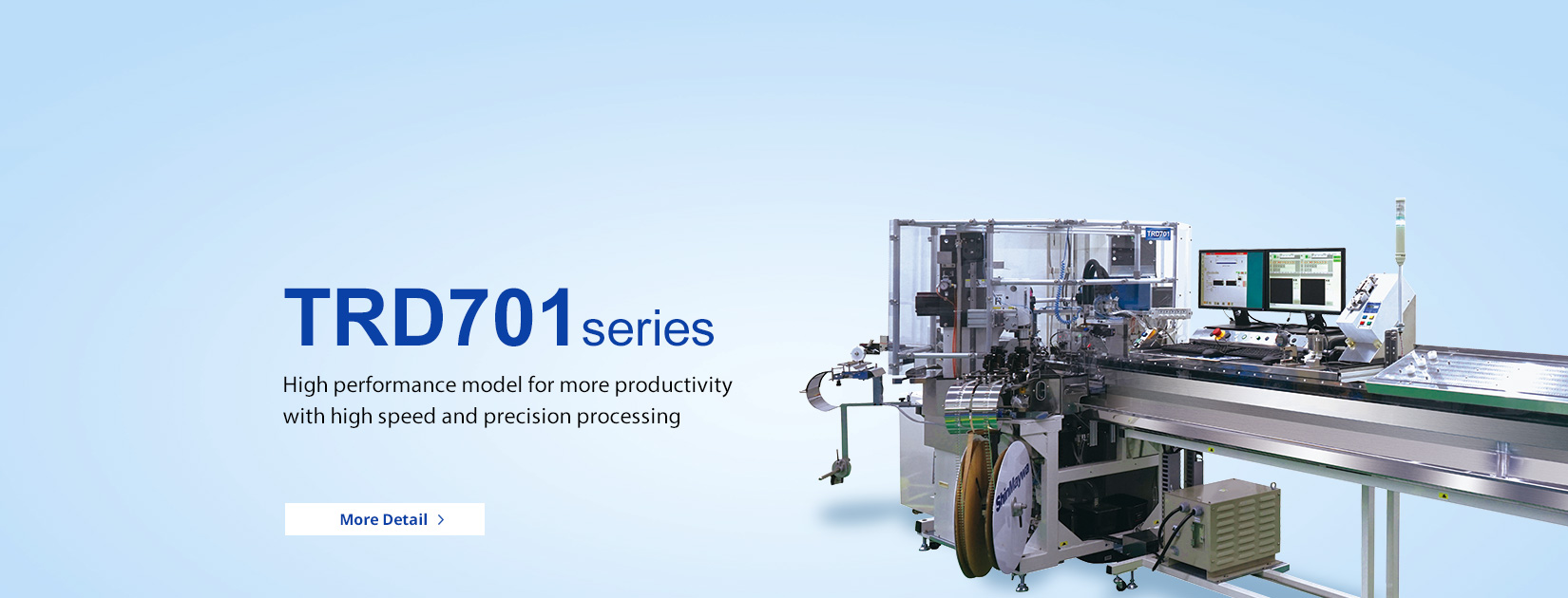 High performance model for more productivity with high speed and precision processing