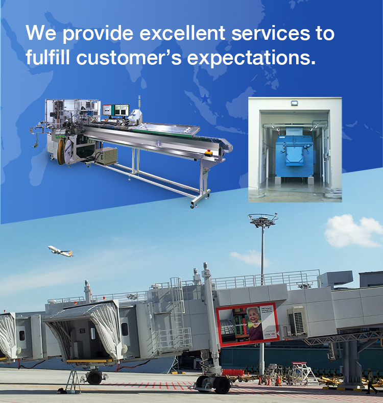 We provide excellent services to fulfill customer's expectations.