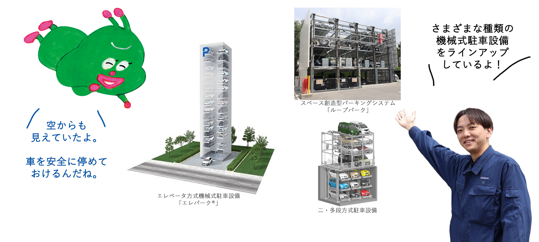 さまざまな機械式駐車設備