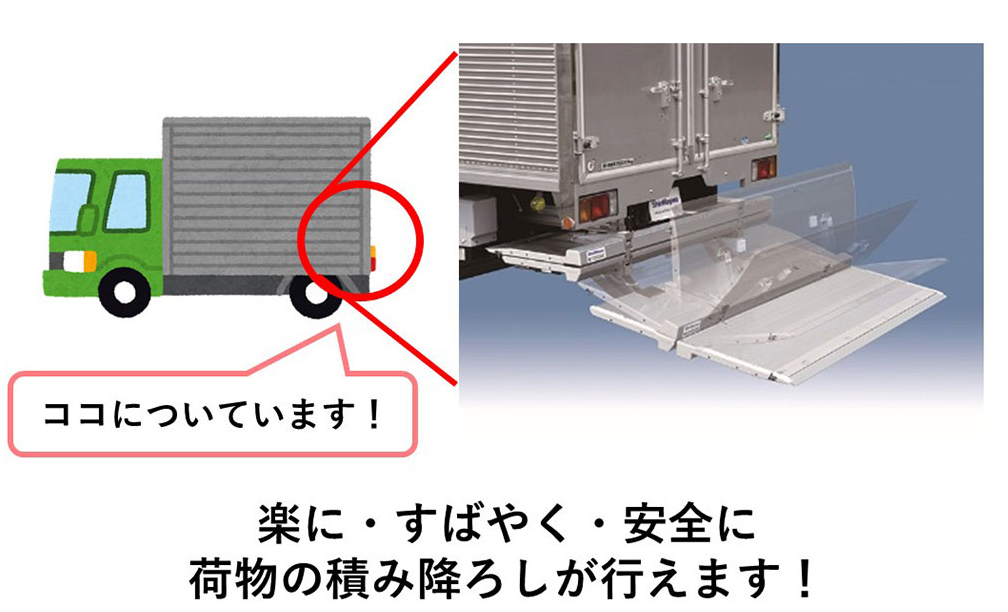 楽に・すばやく・安全に荷物の積み降ろしが行えます