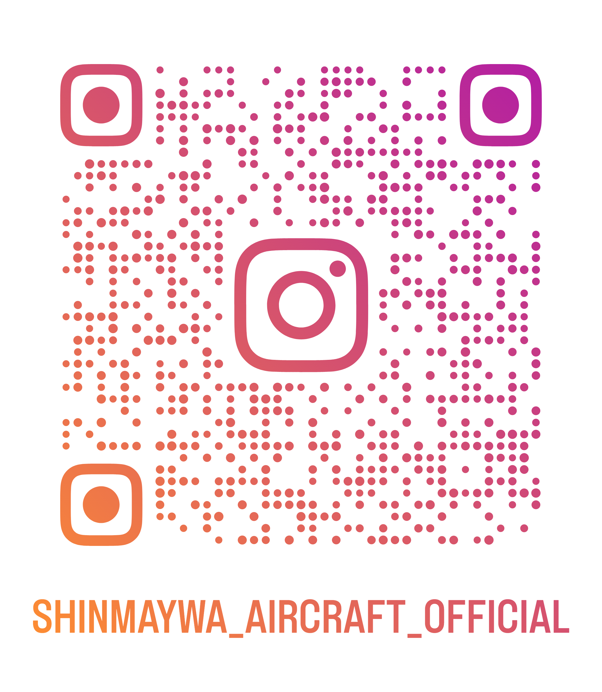 航空機事業部の公式SNS「Instagram」QRコード