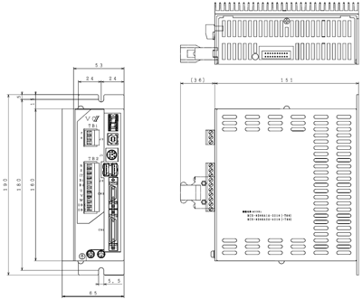 SVC201A1/SVC401A2 external dimensions