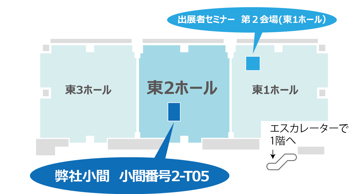 INCHEM TOKYO2023会場案内図