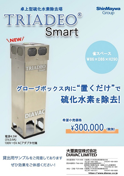 TRIADEO®Smart グローブボックス内設置型硫化水素対策_カタログ