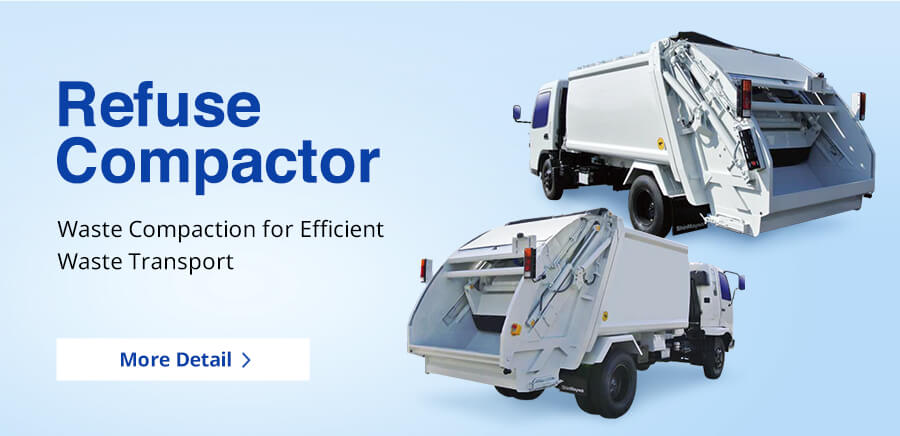 Refuse Compactor Waste Compaction for Efficient Waste Transport